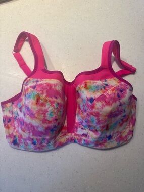 Panache Women’s Pink Tie-Dye Full Coverage Sports Bra